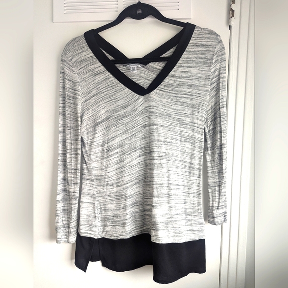 Calvin Klein moiré top - Picture 1 of 5